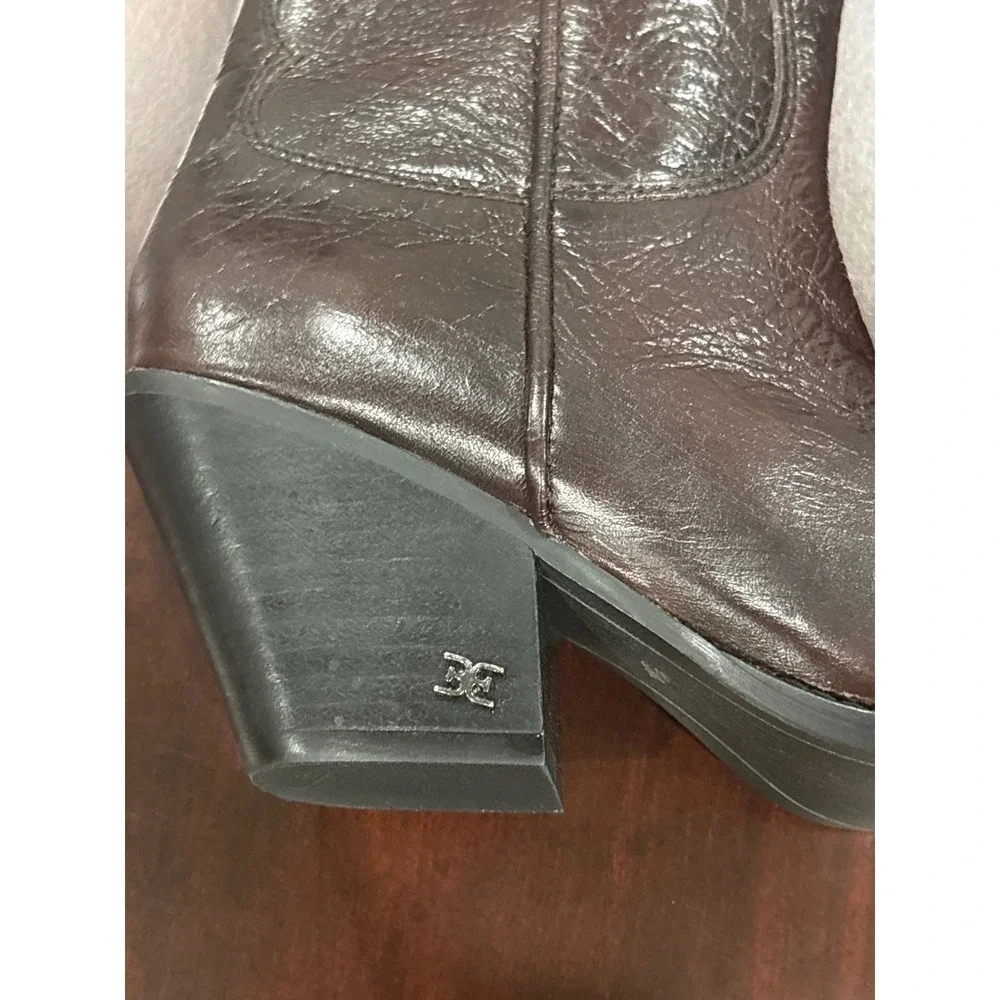 NEW Sam Edelman Julee Espresso Brown Leather Over The Knee Boots Size 5.5